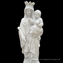 Hand Carve High Quality Marble Mother Mary Kneel Statue For Sale
